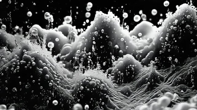  Abstract Foam Waves Background