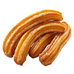 Fototapeta premium Churros object isolated on transparent png.