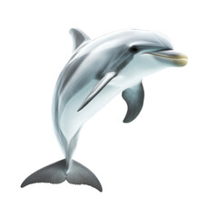 Obraz premium Dolphin object isolated on transparent png.
