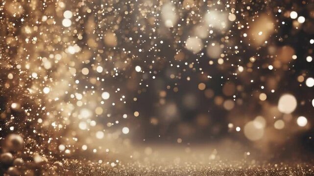  Golden Glittering Lights Background for Special Occasions