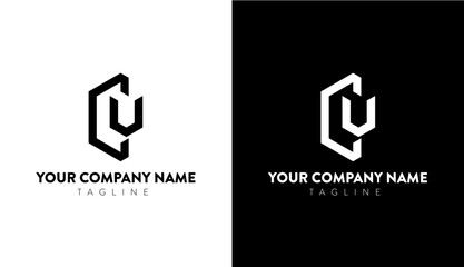 cu letter logo design, cu vector logo design, cu icon, cu creative logo design
