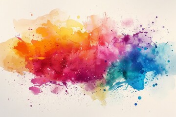 Fototapeta premium Artistic Watercolor Splatter Abstract