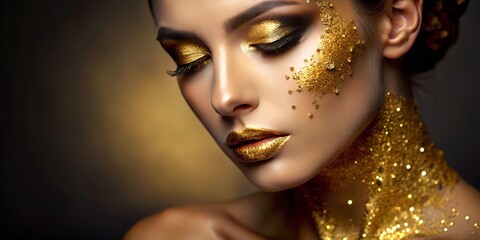 Fototapeta premium portrait of a woman with makeup