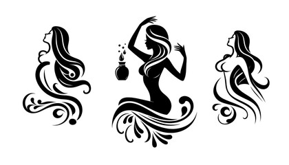 a drawing of a woman with a crown on her head