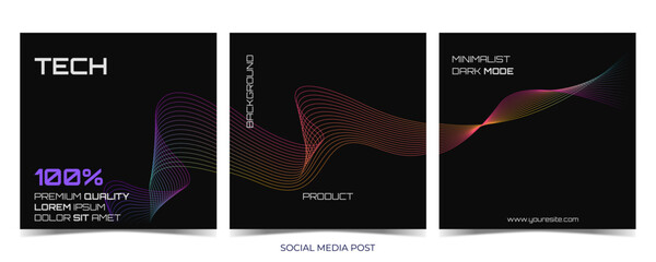 SOCIAL MEDIA POST 39 WITH MINIMALIST DARK THEME BACKGROUND VERSATILE FOR ALL PLATFORMS	