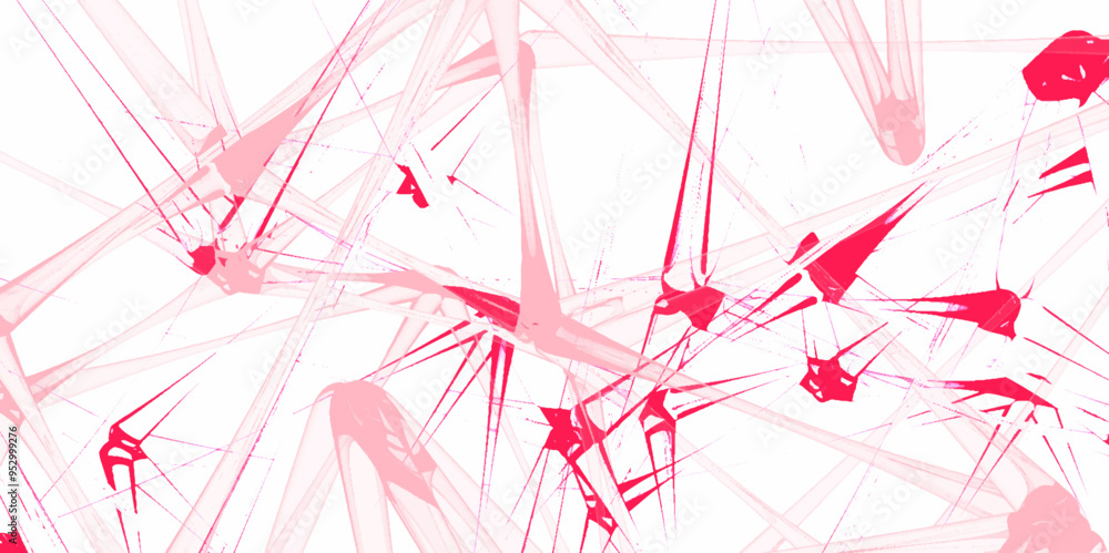 Aufkleber abstract digital connection dots and lines. technology background. internet network connection on li