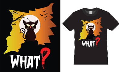 Haunted Halloween t-shirt Design. what