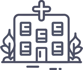 Obraz premium 교회 건물 아이콘, 종교 및 기독교 심볼 이미지