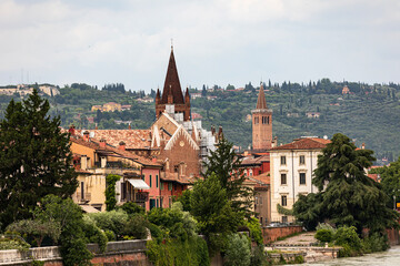 View of the town. Verona