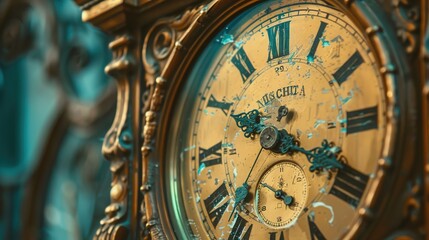 Obraz premium clock pattern wallpaper