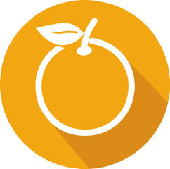 오렌지 아이콘, 과일 심볼, 비타민 C, 건강 상징, 주스 디자인 요소