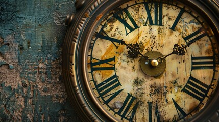 Fototapeta premium old clock pattern wallpaper
