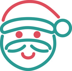 クリスマス　アイコン　ピクトグラム　あしらい　飾り　絵文字　シンプル　かわいい　線画　イラスト素材