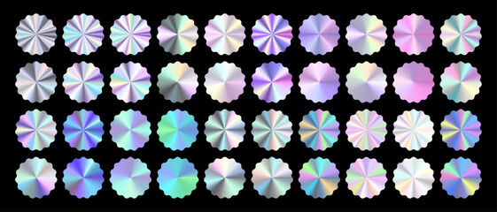 Hologram Color Badge Set