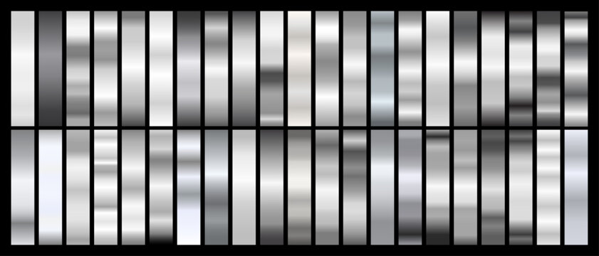 Silver Gradients Color Swatch Set