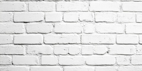 Obraz premium brick wall texture in white painting background