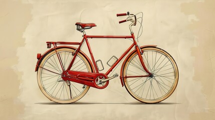 Obraz premium vintage bicycle illustration