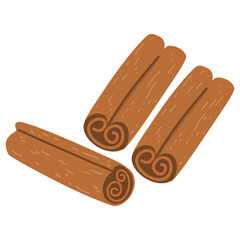 Cinnamon Stick Herb Illustration