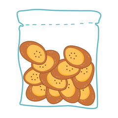 Healthy Homemade Banana Plantain Chips illustration