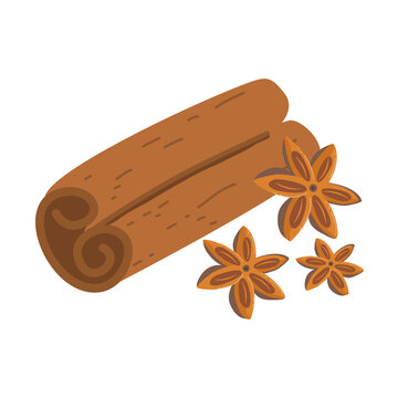 recommend clip art: star anise with cinnamon sticks