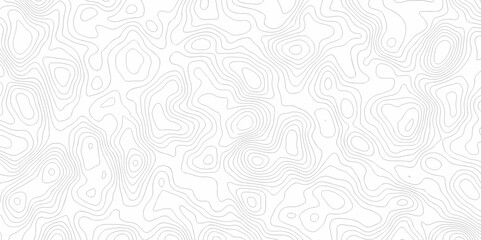 Vector topo map seamless wave topography map pattern camping grid cartography diagram black and white geometric carve wave line. abstract landscape topography line map wavy texture design background.