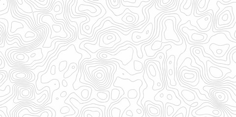 Vector topo map seamless wave topography map pattern camping grid cartography diagram black and white geometric carve wave line. abstract landscape topography line map wavy texture design background.