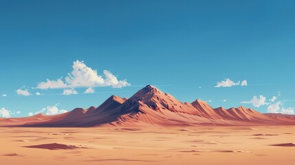 Naklejka premium Desert pattern wallpaper