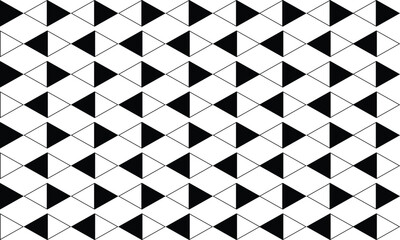 Triangle black lines pattern seamless