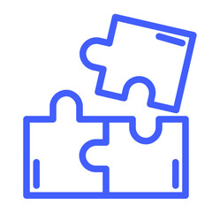 puzzle game in colour icon -puzzle, game, children, illustration, school, education, activity