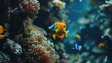 Obraz premium Fish underwater wallpaper