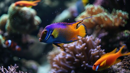 Obraz premium Fish underwater wallpaper