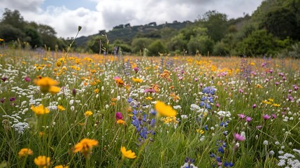 wildflower pattern wallpaper