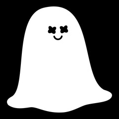 ハロウィンのゆるいシーツおばけイラスト➕ © Flandern