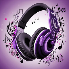 Headphone with notes