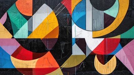 Geometric pattern wallpaper