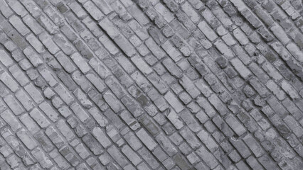 Brick diagonal white background