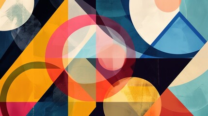 Geometric pattern wallpaper