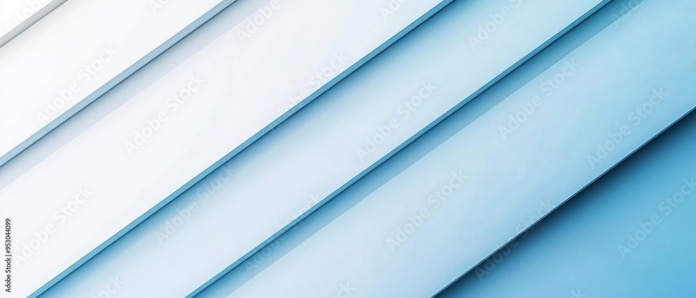 Poster light blue and white diagonal gradient background