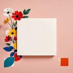 card with flower
