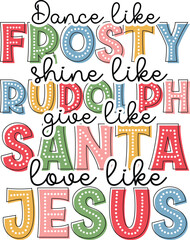 Cristian Christmas Printable t-shirt design, Jesus Christmas Quotes design, Retro Jesus Christmas SVG Design