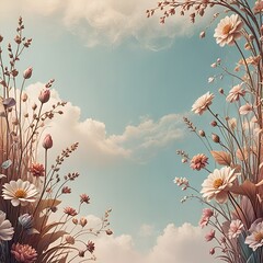background with flowers