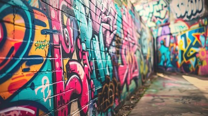 Obraz premium Graffiti pattern wallpaper