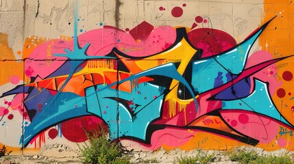 Obraz premium Graffiti pattern wallpaper