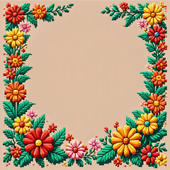 greeting card floral template background design