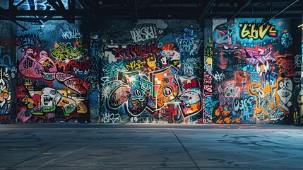 Fototapeta premium graffiti pattern wallpaper