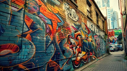 Fototapeta premium graffiti pattern wallpaper