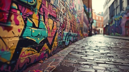 Fototapeta premium graffiti pattern wallpaper