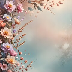 background with flowers
