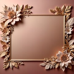 frame with flowers