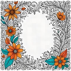 floral background with flowers